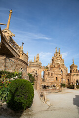 Colomares castle in Benalmadena, dedicated of Christopher Columbus - Spain