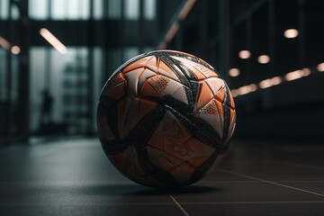 3D soccer ball. Generative AI