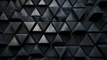Obraz premium Grunge Black Triangular Shapes for Edgy Designs Generative AI