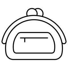 A unique design icon of purse 