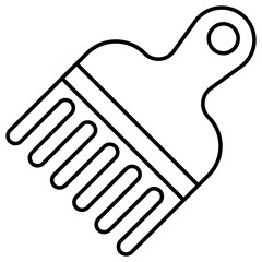 Premium download icon of detangling comb