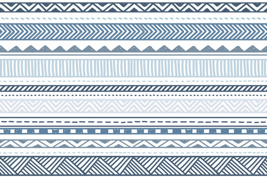 Ethnic vector seamless pattern. Tribal geometric background, boho motif, maya, aztec ornament illustration. rug textile print texture