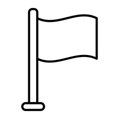 Flag Thin Line Icon