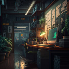 interior of a home office