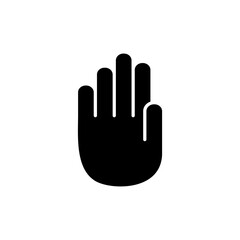 Hand icon vector. hand symbols. palm