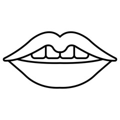 Perfect design icon of lip color 