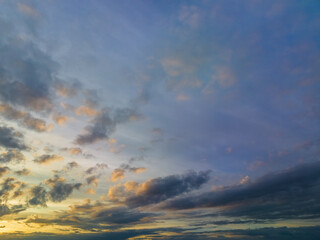 Naklejka na ściany i meble Sunrise skyscape with clouds