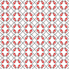 seamless pattern with hearts