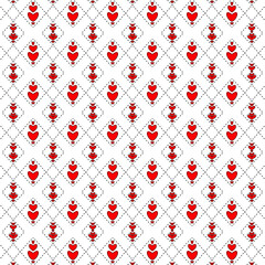 pattern with hearts