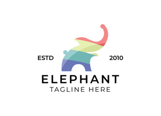 Elephant logo design. Modern elephant logo