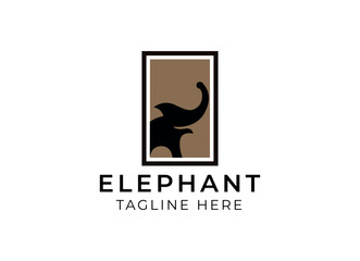 Elephant logo design. Modern elephant logo
