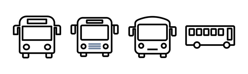 Bus icon vector illustration. bus sign and symbol. transport symbol