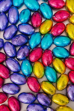 foil wrapped mini chocolate easter eggs