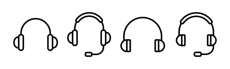 Headphone icon vector illustration. Headphone sign and symbol