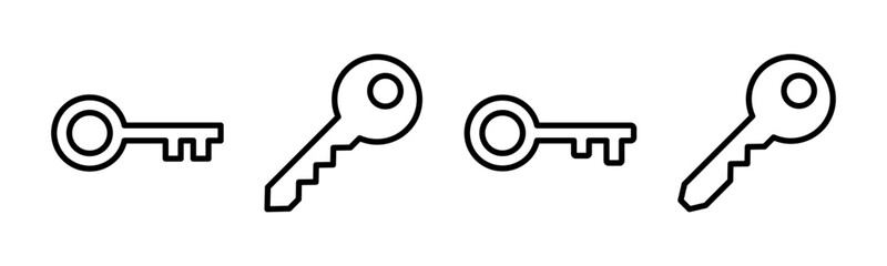 Key icon vector illustration. Key sign and symbol.