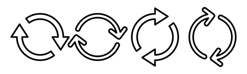 Refresh icon vector illustration. Reload sign and symbol. Update icon.