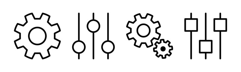 setting Icon vector illustration. Cog settings sign and symbol. Gear Sign