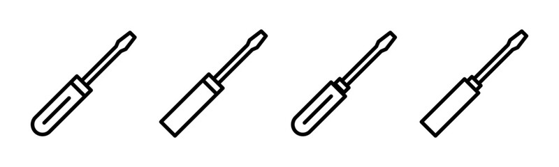 Screwdriver icon vector illustration. tools sign and symbol