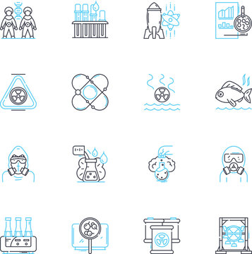 Behavioral Science linear icons set. psychology, sociology, neuroscience, anthropology, cognition, perception, emotion line vector and concept signs. motivation,decision-making,attention outline