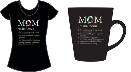 Mom Dictionary Definition Shirt,  Funny Mothers Day Gift T-Shirt.
