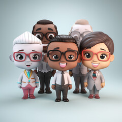 Fototapeta premium Group of successful multiethnic business team