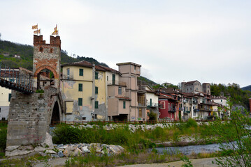 the bridge of the gaietta millesimo Savona Italy