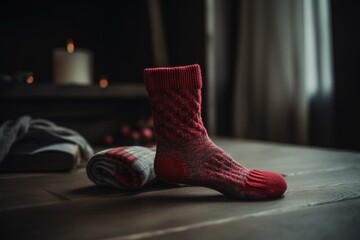Christmas gift arrived inside socks. Generative AI
