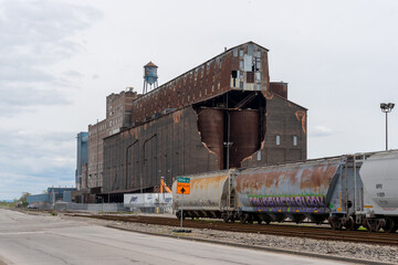 Buffalo, NY, USA - May 23, 2022:  Great Northern Grain Elevator in Buffalo, NY, USA. The Great...