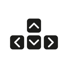 Keyboard arrows Icon. Vector illustration.