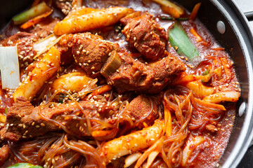 galbijjim, Braised Spicy Short Ribs 