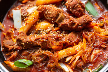 galbijjim, Braised Spicy Short Ribs 