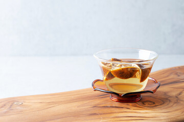 hot fruit tea, Dried trifoliate orange	