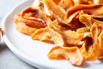 dried persimmon on a plate