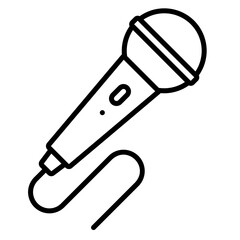 Microphone icon for talking and music karaoke