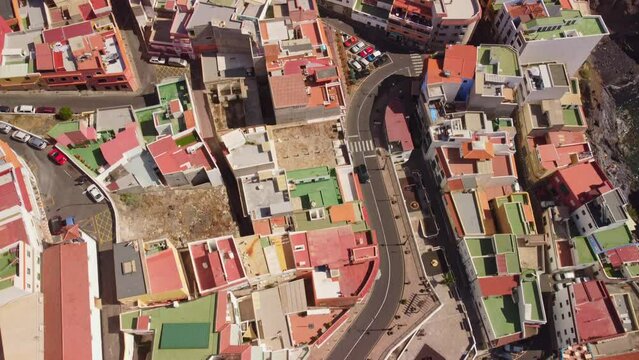 Radiant Puerto de Santiago housing Tenerife Spain aerial 