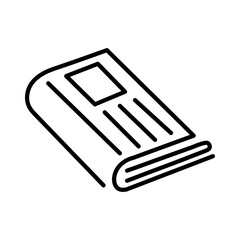 Newspaper icon vector. News sign illustration on white background..eps