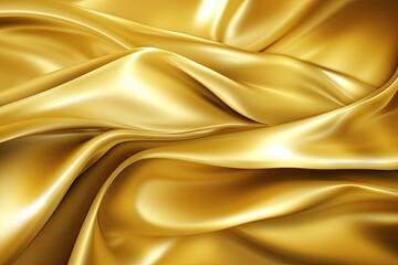 Obraz premium soft gold silk background. Generative AI