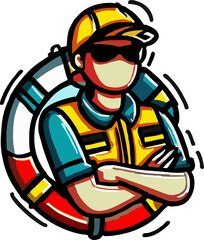 life guard png graphic clipart design