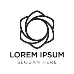 abstract geometric icon logo vector illustration