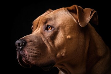 Close up portrait of an Argentino Dogo dog breed