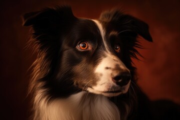 Portrait of a border collie dog breed
