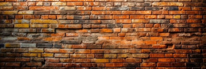 Brick wall background, Brick wall texture Created Generative Ai