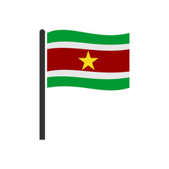 Suriname flags icon set, Suriname independence day icon set vector sign symbol