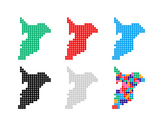 千葉県　地図（ドット③）