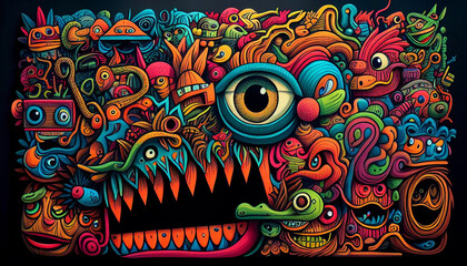 Journey of the Mind: Unlimited Creativity in Abstraction, Doodle, Hippie, Art, Law Of One_41