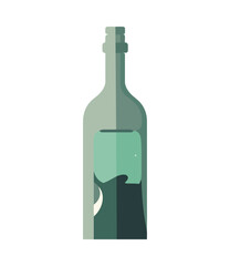 Wine bottle icon symbolizes celebration and refreshment