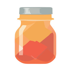 Organic honey jar, bottle design