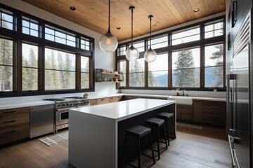 mountain modern kitchen