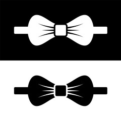 black and white bow tie icon