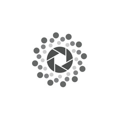 camera photography logo icon vector template